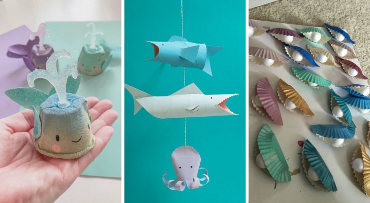 Zeedieren met creatieve recycling: 12 DIY knutselwerkjes, de een nog onweerstaanbaarder dan de ander
