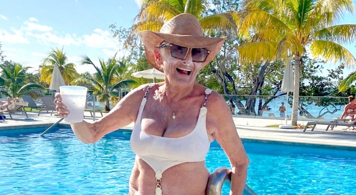 Denna 87-åring bryr sig inte om vad folk tycker och fortsätter att dejta män som är mycket yngre än henne