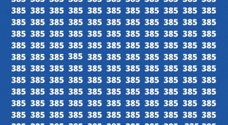 Können Sie die Zahl 335 in nur zehn Sekunden finden? Der optische Test, der Ihr Sehvermögen herausfordert