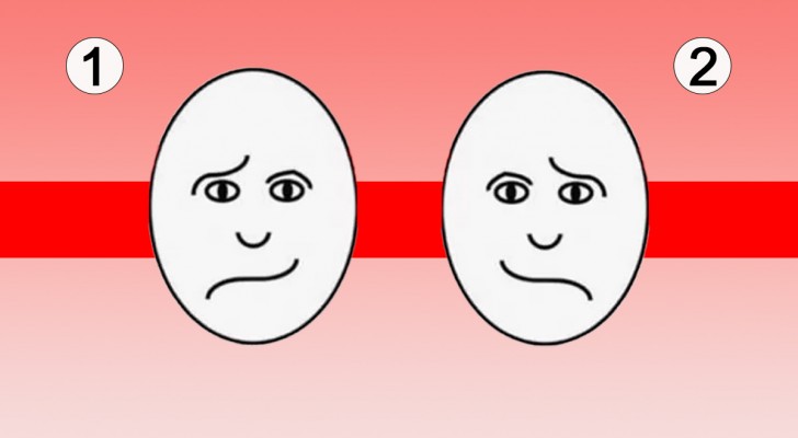 Which of these 2 faces looks happier to you? The answer reveals something about your personality