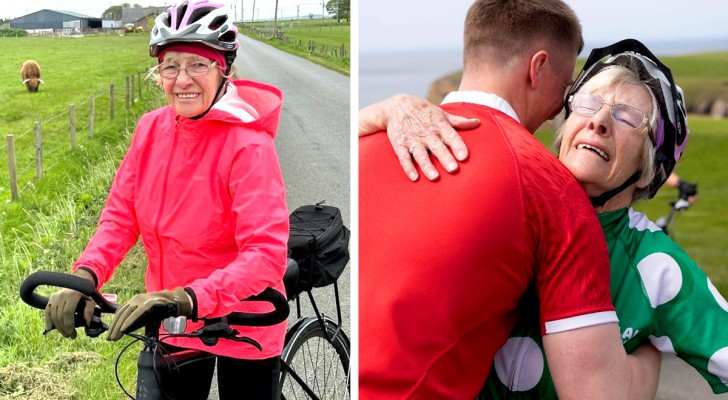 Diese 85-jährige Großmutter ist 1600 km Fahrrad gefahren. Der Grund ist aufwühlend