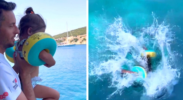 De video van een moeder laat zien hoe onveilig zwembandjes zijn: miljoenen mensen zijn van geschokt