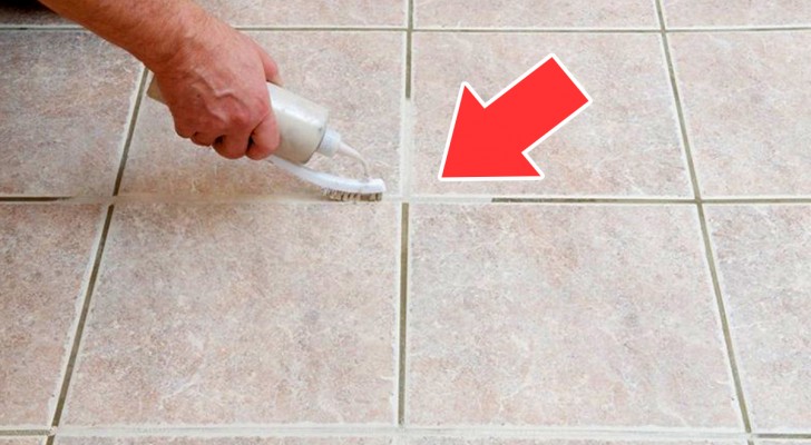 Use this hack to clean tile grouting without using too much effort or chemical detergents