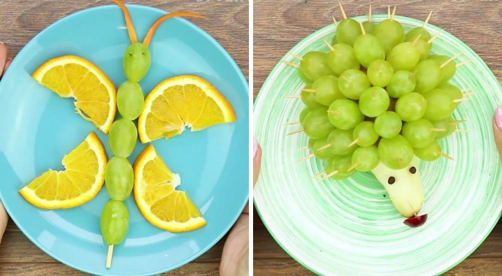 Fantasia in tavola: 7 divertenti decorazioni da realizzare con frutta e verdura