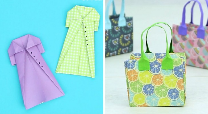 Cappotto e borsetta con l'origami: il tutorial per confezionarne di ogni colore