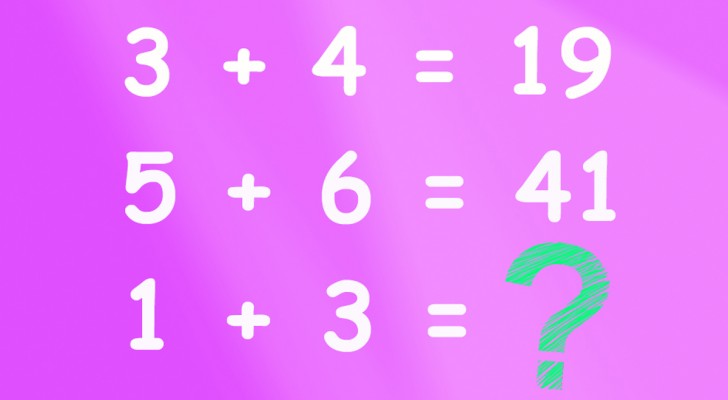 Alleen een genie kan de logische puzzel op de foto oplossen en het ontbrekende getal vinden