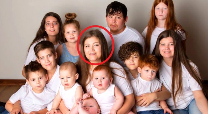 En kvinna berättar den otroliga berättelsen om sin stora familj: "Jag är 34 år gammal och har 12 barn"