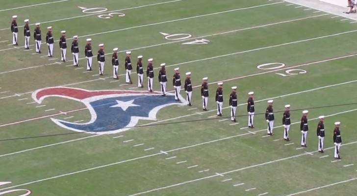 24 soldiers are in position : their performance is FLAWLESS