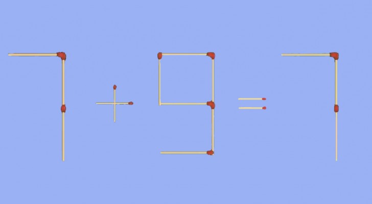 Casse-tête : déplacer une seule allumette pour rendre l'opération mathématique correcte