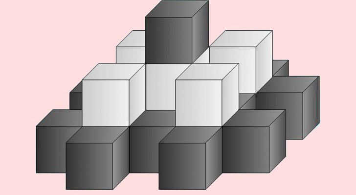 Gioco rompicapo: riesci a scoprire il numero dei cubi bianchi e quello dei cubi neri?