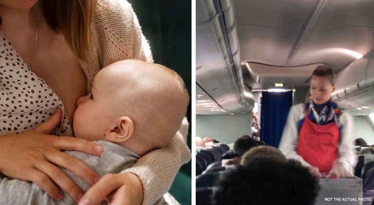 Assistente di volo vieta ad una mamma di allattare durante il volo