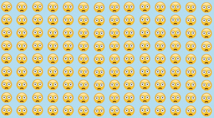 In the image, there is one smiley which is different from all the others: where is it?