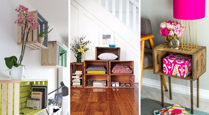 12 creatieve en betaalbare manieren om je huis in te richten door houten kratten te recyclen