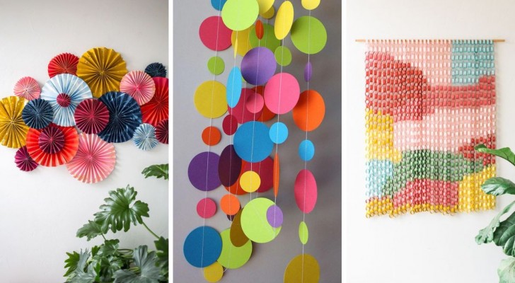 Breng vrolijkheid aan de muren van je huis met kleurrijke handgemaakte papieren decoraties