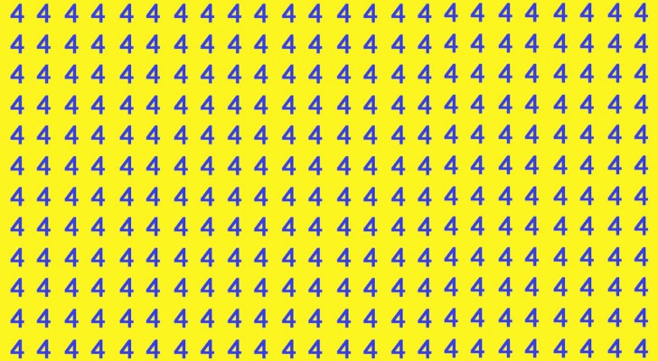 Trouvez la lettre A parmi tous les chiffres et résolvez le test visuel en seulement 15 secondes