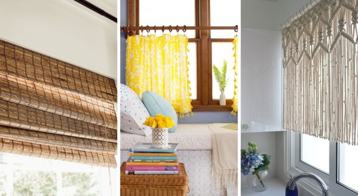 Nicht die üblichen Vorhänge: dekorieren Sie die Fenster in Ihrer Wohnung mit originellen Lösungen