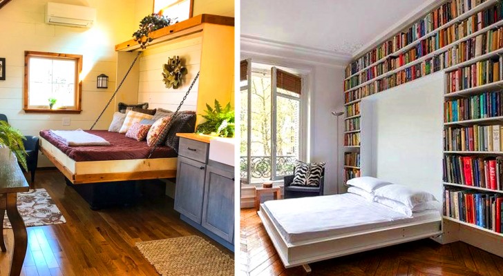 13 idee su come ottimizzare lo spazio con un comodo letto a scomparsa