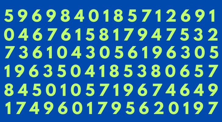 Test visivo: riesci a trovare il numero 382 entro soli cinque secondi?