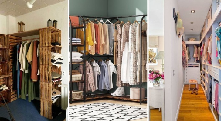 Skapa en klädkammare av ett litet rum eller hörn med dessa 13 kreativa idéer