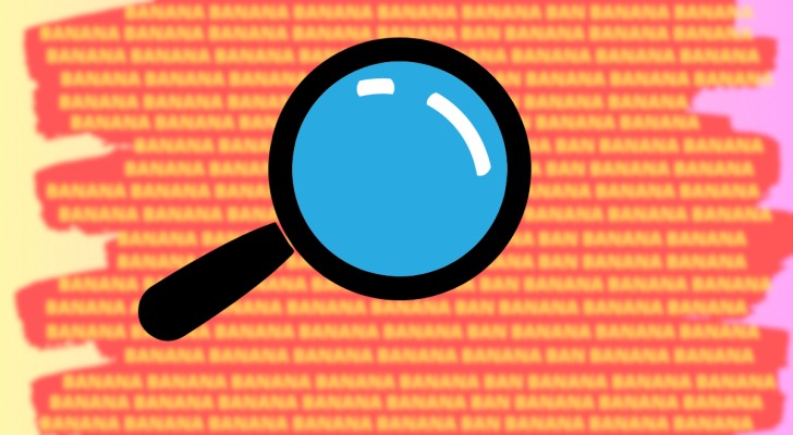 Perceptiequiz:als jij "anana" weet te vinden tussen al deze woorden dan moet je wel 'n genie zijn