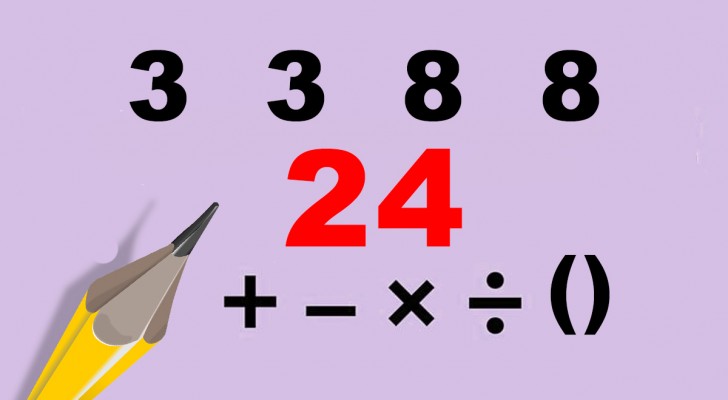 Test mathématique : entrez les opérations correctes pour obtenir 24