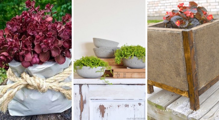 DIY plantenbakken: betonnen plantenbakken zijn gemakkelijk, mooi en eeuwig