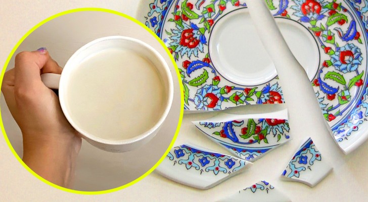 Riparare un piatto rotto con il latte: è possibile?