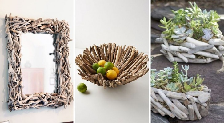 Gestrandetes Holz: 9 kreative Projekte zum Einrichten mit Geschmack und Originalität