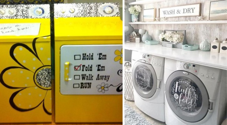 Die Waschmaschine dekorieren: 13 interessante und kreative Ideen, die Sie inspirieren werden