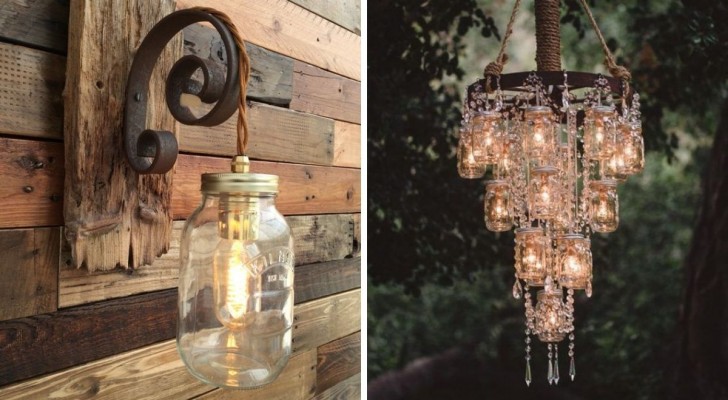 DIY lantaarns en lampen met glazen potten: 8 prachtige voorstellen om je te inspireren