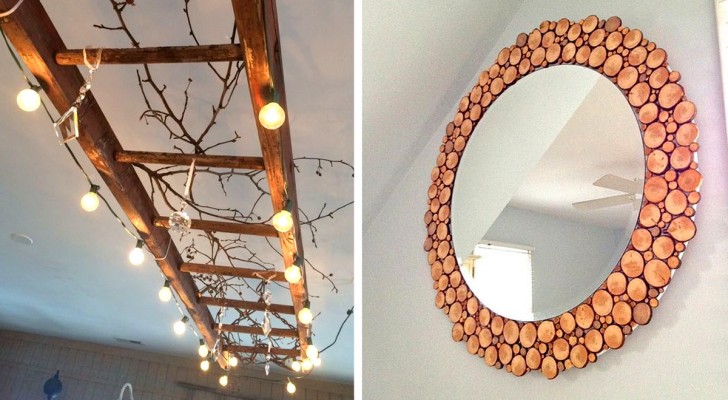 15 prachtige en originele decoraties gemaakt van gerecycled hout