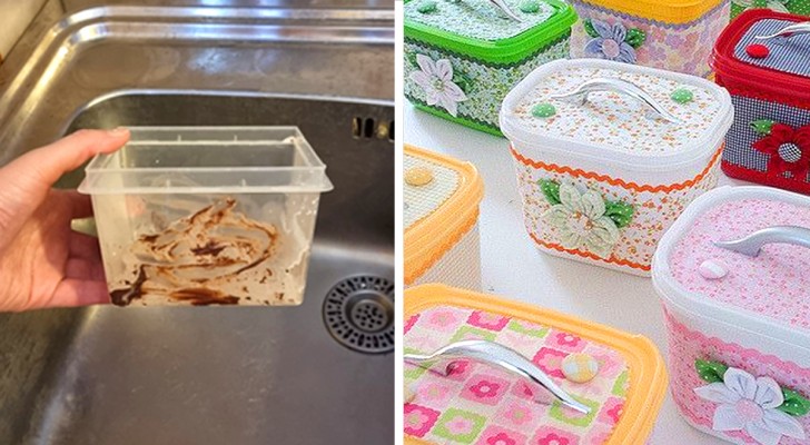 7 idee geniali per riciclare le vaschette di gelato