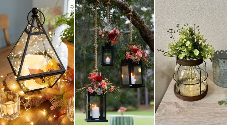 Scaldate l'atmosfera in casa lasciandovi ispirare da queste 18 proposte di romantiche lanterne