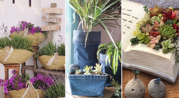 DIY plantenbakken door oude voorwerpen te recyclen: 16 verrassende projecten
