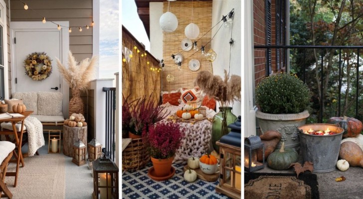 12 idées charmantes pour décorer le balcon pour l'automne