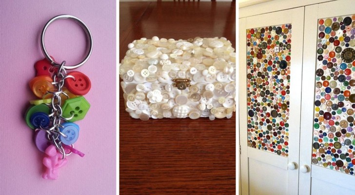 12 modi pieni di fantasia in cui puoi riciclare i bottoni sparsi per casa