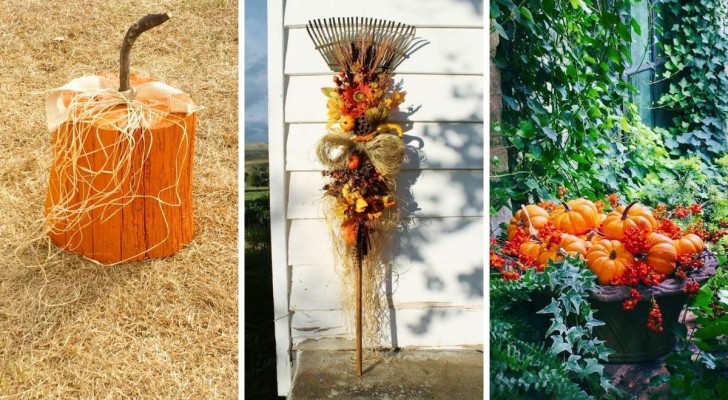 13 trovate creative tutte da copiare per decorare il giardino in autunno