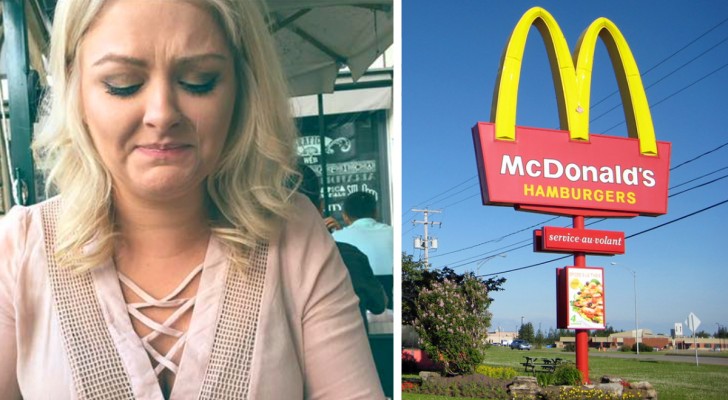 Meisje teleurgesteld door haar eerste date: een etentje in een fastfoodrestaurant