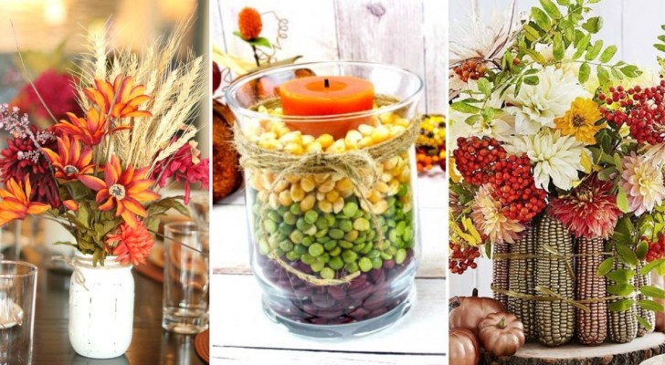 Dekorera bordet på hösten med DIY: 8 söta återvinningsidéer