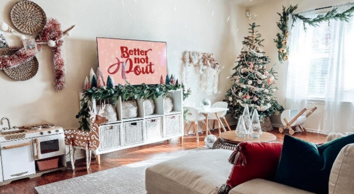 Decorare il soggiorno per Natale: 16 interessanti idee creative per ogni stile