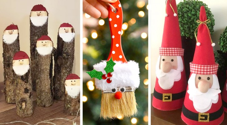 Wil je dat de kerstman de hoofdrolspeler van de versieringen in huis wordt? Kijk dan eens naar deze 15 ideeën