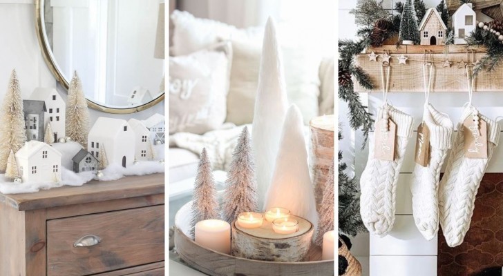 Blanc Noël : les meilleures idées pour des décorations blanches à utiliser dans toute la maison 