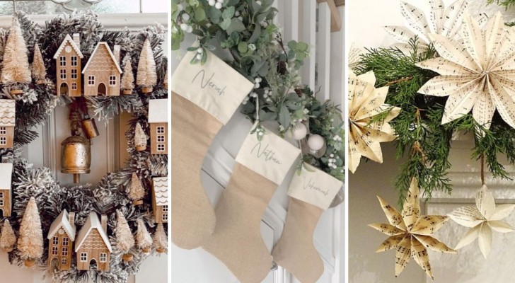 Per le feste di Natale scegliete i colori neutri: 18 decorazioni neutre per le vostre case