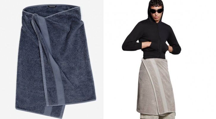 Balenciaga lance une jupe qui ressemble à une serviette nouée autour de la taille : elle coûte 695 euros