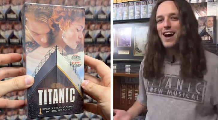 Ett Titanic-fan vill samla in en miljon VHS-band av filmen: hans rum är fullt av kassetter