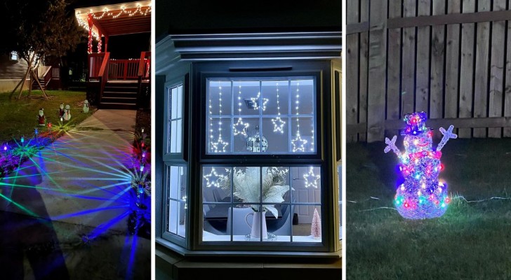 16 semplici decorazioni natalizie da realizzare nelle vostre case con le luci da esterno