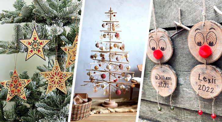 Décos de Noël en bois : une façon "naturelle" de décorer la maison