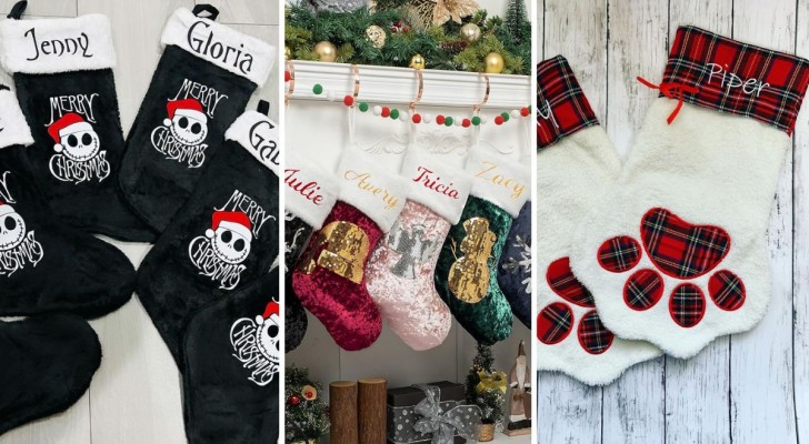 Scegliete le vostre calze di Natale personalizzate tra queste 16 idee strepitose