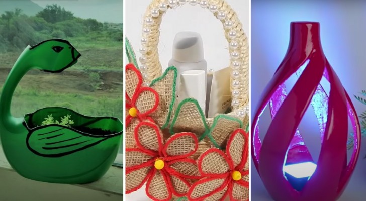 Il riciclo creativo dei flaconi di detersivo ci permette di creare oggetti di uso comune