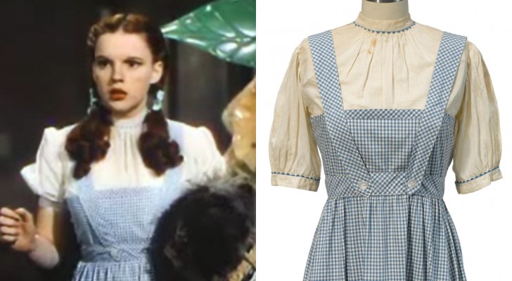 Den ikoniska klänningen som Judy Garland bar i "Trollkarlen från Oz" säljs nu på auktion